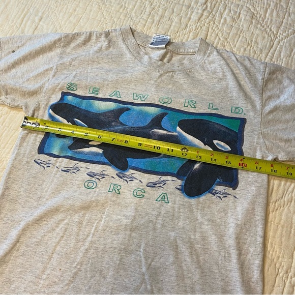 Vintage 90s Orca Seaworld Tee T-shirt S - Picture 6 of 9